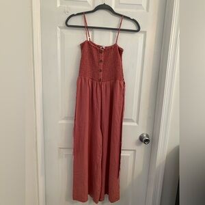 Love Tree Women’s Terracotta jumpsuit. Size Small $10